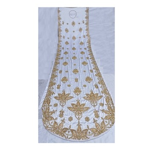 Robe en tissu de soie Dirac somalien perlé à la main à haute vente meilleur prix d'exportation avec broderie haute perlée - Product Image 1