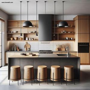 Serie de Gabinetes de Lujo Estilo Pastoral Personalizados, Espacio Comercial Grande, Lavavajillas Integrado, Gabinetes Abiertos, Personalización Completa para el Hogar, Almacenamiento - Product Image 4