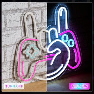 Panel acrílico LED neón para interiores, regulable, alimentado por USB, luz ambiental para cibercafé, club, luz decorativa de 5V, personalizable. - Product Image 2