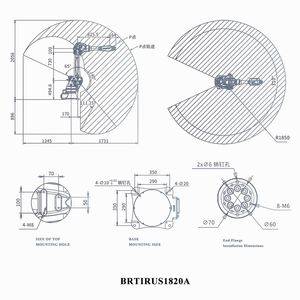 Bras robotique intelligent économique à 6 axes de 1850 mm et 20 kg, bras industriel à 6 axes très vendu, bras robotique pour pulvérisation de matériaux - Product Image 5