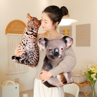 Peluche Super Douce Animaux de la Forêt 31-50cm Rembourrée Coton PP Anti-Stress pour Enfants & Adolescents Cadeau de Noël