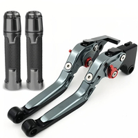Ensemble de leviers de frein et d'embrayage CNC réglables et embouts de guidon, accessoires de remplacement pour scooter 160cc