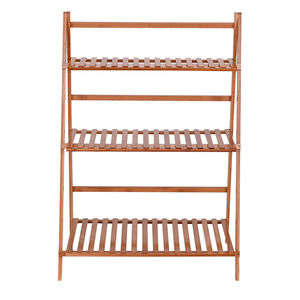 Espositore pieghevole per piante da giardino un 3 livelli da esterno in <span class=keywords><strong>bambu</strong></span> per vasi da fiori - Product Image 4