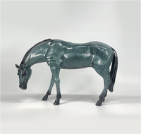 Usine en gros inventaire animal moule cadeau d'affaires grands ornements du zodiaque chinois coulée cheval en cuivre pur