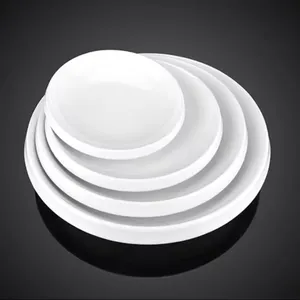 White bulk cheap melamine dinnerware plates, high quality square melamine plates