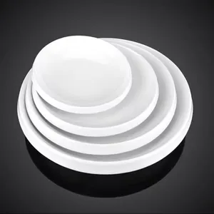 Trắng số lượng lớn giá rẻ melamine ăn tấm, Chất lượng cao vuông Melamine tấm