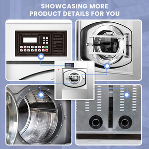 Équipement <span class=keywords><strong>de</strong></span> lavage <span class=keywords><strong>de</strong></span> linge 100 kg, Lave-linge commercial 50 kg, Laveuse professionnelle automatique, <span class=keywords><strong>Prix</strong></span> pour les entreprises, les hôtels, les hôpitaux - Product Image 5