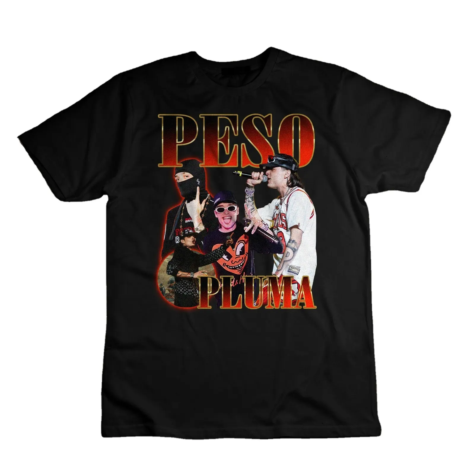 2023 Newest Style 100% cotton Peso Pluma Tour T-Shirt For Peso Pluma Fan Fashion Short Sleeve men women unisex Tshirts