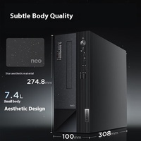Nuevo Ordenador de Escritorio Lenovo ThinkCentre S500 para Oficina, CPU Core I7, con I7-13700, 16GB de RAM DDR4, 512GB SSD, Enchufe Estadounidense, Uso Empresarial