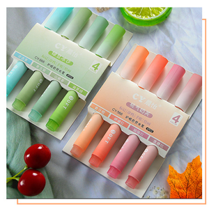 H01 vente en gros ensemble de stylos marqueurs de style <span class=keywords><strong>pastel</strong></span> <span class=keywords><strong>surligneur</strong></span> dégradé avec pointe de brosse oblique pour l'école 360 ensembles par carton - Product Image 2