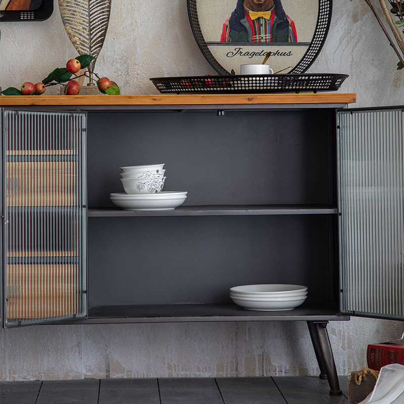 Home Furniture Kitchen Cabinet Designs Solid Wood Sideboard Modern Kitchen Cabinets