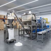 Machine de remplissage et de pesage de poudre sèche (curcuma, matcha) avec vis doseuse de 500g, 1kg, 10kg