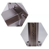 Spigots en acier inoxydable pour garde-corps en verre sans cadre, verre de 12 mm, 2205, spigot en verre réglable pour clôture de piscine