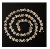Collier de luxe en moissanite taille émeraude, haute clarté, étincelant, bijoux hip-hop, accessoire de mode tendance unisexe