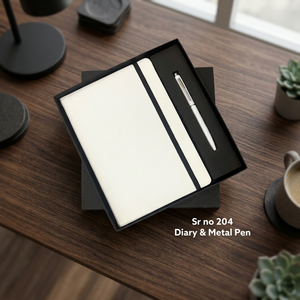 Set de Regalo Premium: Agenda A5 de Tapa Dura con Bolígrafo Metálico, Cuaderno de Cuero PU con 100 Hojas e Impresión UV para Escritura Ejecutiva de Oficina - Product Image 4