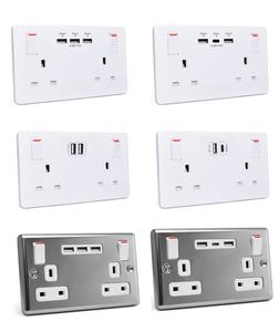 New Wall Standard 10A Switched <b>Touch</b> Panel Doorbell <b>Switch</b> Single Pole UK White PC Panel IP27 110-240V - Product Image 6