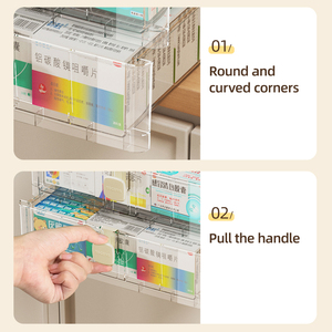CHENGYAN Family Medicine Box Desk <strong>Drawer</strong> <strong>Storage</strong> One-piece <strong>Storage</strong> Design Large Capacity Pill Organizer <strong>Storage</strong> Boxes &amp; Bins