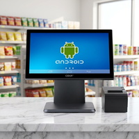 Sistema POS Android 11 al por Mayor, Sistema de Punto de Venta Todo en Uno con Pantalla Táctil, Caja Registradora, Máquina de Pedidos y Pagos para Tiendas Minoristas