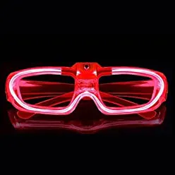 Nicro Erwachsene Cosplay Kinder Leuchtende Halloween-Accessoires Glow In Dark Neon Party Supplies Sonnenbrillen Modi Leuchten Led Brille