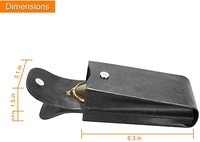Étui à lunettes double personnalisé avec mousqueton Étui à lunettes portable en cuir végétalien Pochette pour lunettes de soleil anti-rayures