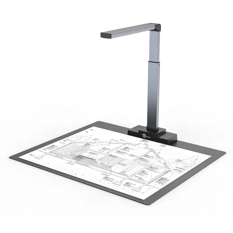 18MP Book Scanner A2 Document Camera Ocr Scanner for Architectural and Engineering Drawings