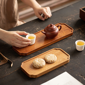 Chinese solid wood <b>tray</b>, Kung Fu <b>tea</b> set, small dry brewing <b>tray</b>, square restaurant <b>tray</b>, coffee cup and <b>tea</b> <b>tray</b> - Product Image 2