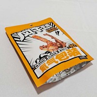 Op maat bedrukte logo voedselverpakkingen van plastic, staande zakken voor vlees en snacks