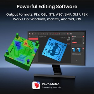 Revopoint Metro Y PRO 3D Laser <b>Scanner</b> 3D <b>Printer</b> 34 Blue Cross Laser Lines Wireless Handheld Scan 0.01mm New 1 Year USB - Product Image 5