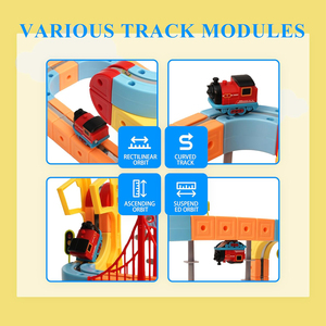 Ensemble <span class=keywords><strong>de</strong></span> <span class=keywords><strong>train</strong></span> <span class=keywords><strong>électrique</strong></span> magique 88 pièces pour enfants, circuit <span class=keywords><strong>de</strong></span> <span class=keywords><strong>train</strong></span> <span class=keywords><strong>électrique</strong></span> magnétique 3D, blocs <span class=keywords><strong>de</strong></span> construction, jouet d'angle pour enfants - Product Image 4