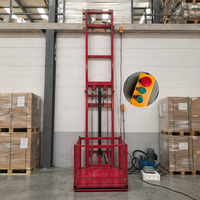 Plateforme élévatrice hydraulique monocylindre durable à rail vertical pour la livraison de marchandises sur plusieurs étages