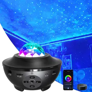 LED 별 밤 빛 영사기, 대양 파를 가진 별 빛 영사기 및 Bluetooth 음악 스피커