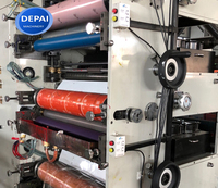 Machine d'impression flexographique de type pile de film plastique pour étiquettes de gobelets en papier enduit PE 4 6 couleurs entièrement automatique