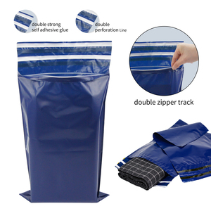 Waterproof Recycled apparel Plastic Custom Poly postage Zip lock Mailing Shipping Mailer courier Bag for Clothing