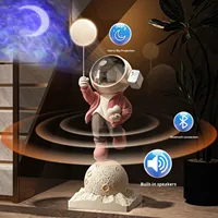 Figurine d'astronaute en résine - Lampe d'ambiance sur pied pour intérieur - Cadeau de déménagement pour la décoration de la maison