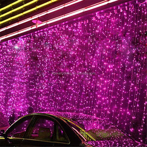 Cadena de luces para cortina de ventana, Año Nuevo, alta calidad, 2025, gran oferta, Cable de goma IP67 Led para decoración navideña con Flash - Product Image 4