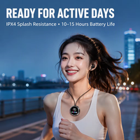 Écouteurs tour de cou 5.4 avec écran couleur, réduction de bruit ENC, 300 mAh, Type C, pour sport, course, musique et appels