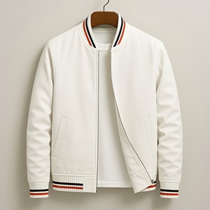 Chaqueta Varsity Clásica para Mujer, Transpirable, con Cierre, Informal, Estilo Béisbol, Universitaria, Corte Regular, para Invierno - Product Image 1