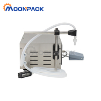Machine de remplissage automatique de liquides Moonpack GFK-280 à tête unique et 1 buse, avec pompe à commande numérique pour huiles parfumées