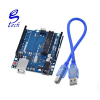 Placa de Desarrollo UNOR3 ATMEGA328P ATMEGA16U2 DIP de Alta Calidad, 3 Atmega328 Mega328p con Cable UNOR3