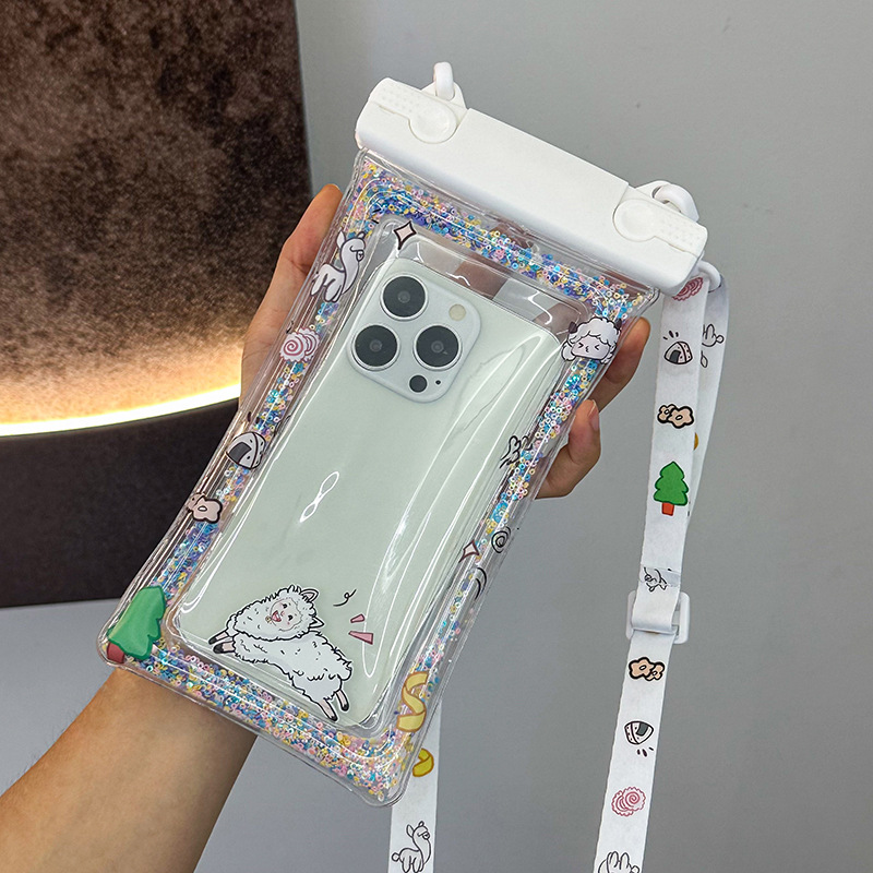 Running alpaca-with cartoon-style thick lanyard