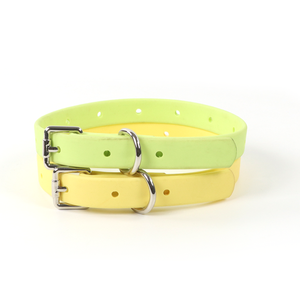 Luxus-Custom-Logo mehrfarbiger grüner blauer Halsband-PVC-Beschichtetes wasserdichtes Halsband und Leinenset mit Namensschild - Product Image 3