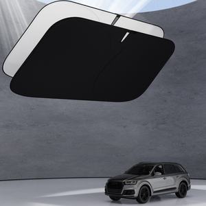 CHONGTENG, venta al por mayor, parasol de coche de tela <span class=keywords><strong>plegable</strong></span>, parabrisas delantero, parasol de reducción de calor para Tesla - Product Image 4