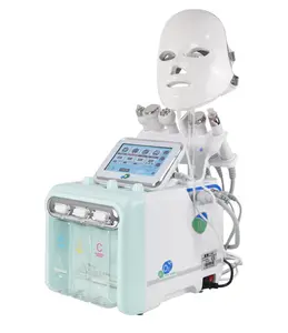 2022 Hydro Derm Facial 7 en 1 Máquina de microdermoabrasión Oxígeno Agua facial Oxígeno Equipo de belleza facial