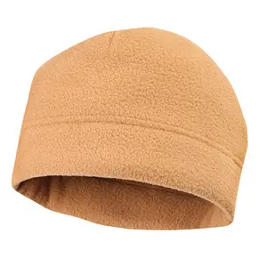 Gorro de lã polar, gorro de lã elástico para inverno, gorro softshell com forro térmico para homens e mulheres