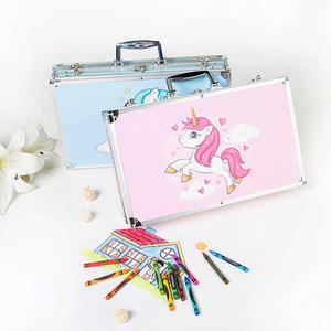 Vente en gros de coffret cadeau en aluminium Set de <span class=keywords><strong>dessin</strong></span> et de peinture Fournitures d'art Lot de 123 kits de <span class=keywords><strong>dessin</strong></span> de luxe pour adultes Artiste Débutants Enfants - Product Image 6