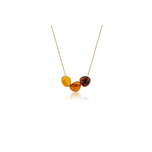Collar de Plata de Ley 925 con Piedra de Ámbar Hecho en Turquía - Product Image 2