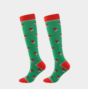Großhandel Frauen Männer 15-20 Mmhg Athletic Fun <span class=keywords><strong>Socken</strong></span> High Knee Sport Weihnachten Festliche <span class=keywords><strong>Socken</strong></span> Schneemann Weihnachten Kompression strümpfe - Product Image 6
