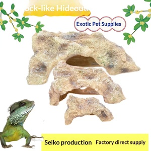 Plataforma Decorativa para Peceras: Cueva Escondite para Lagartos, Geckos, Reptiles y Anfibios, Plataforma para Tortugas, Plataforma para Tomar el <span class=keywords><strong>Sol</strong></span> y Caja Decorativa para Tortugas - Product Image 3
