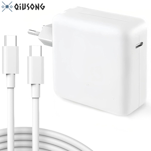 Adaptador de corriente de cargador <span class=keywords><strong>USB</strong></span> <span class=keywords><strong>C</strong></span> de 61W, 87W, 96W para <span class=keywords><strong>MacBook</strong></span> <span class=keywords><strong>Pro</strong></span> de 13 y 12 pulgadas, incluye cable de carga para <span class=keywords><strong>MacBook</strong></span>, incluye cable de carga de la parte de la cara, - Product Image 1