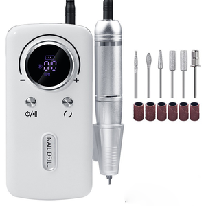 45000 RPM Electric <b>Nail</b> Polisher Portable USB Rechargeable Battery 5 Heads Acrylic Bits Plastic Steel Professional <b>Nail</b> Tool - Product Image 2